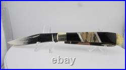 H & R Santa Fe Stockman Collection Pocket Knife 1 of 300 Mammoth Hen & Rooster