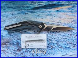 Hand Made Limited Edition No. 302 of 500 Brous Blades Hardwire Folding Knife