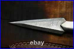 Handmade Damascus Steel 10 Hunting Knife, Dagger Knife With Micarta Handle