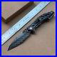 Handmade Japanese VG10 Damascus Folding Pocket Knife Carbon Fiber Clip Survival