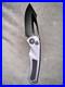 Heretic Pariah Manual Drop Point DLC Magnacut Blade Gray Aluminum Handle