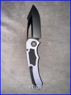 Heretic Pariah Manual Drop Point DLC Magnacut Blade Gray Aluminum Handle