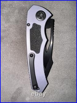 Heretic Pariah Manual Drop Point DLC Magnacut Blade Gray Aluminum Handle