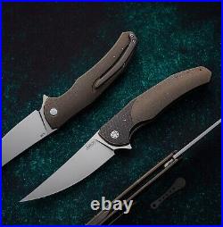 Herman Knives Ishtar 275 Bronze Titanium handle, Bohler M398 blade