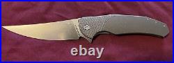 Herman Knives Ishtar 275 Bronze Titanium handle, Bohler M398 blade