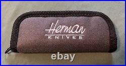 Herman Knives Ishtar 275 Bronze Titanium handle, Bohler M398 blade