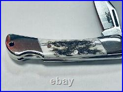 Herron Knife Customs Hand Forged Folding Lockback 1/1 Rare Craftsmanship Blade