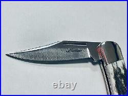 Herron Knife Customs Hand Forged Folding Lockback 1/1 Rare Craftsmanship Blade