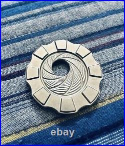HiTex Gear 007 Tumbled Titanium Poker Chip. Rare EDC. BNIB