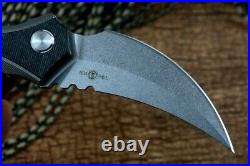 High-End Clip Point Folding Knife Pocket Hunting Survival 14C28N Steel Titanium