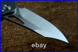 High-End Clip Point Folding Knife Pocket Hunting Survival S110V Steel Titanium S