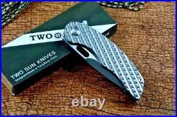 High-End Drop Point Folding Knife Pocket Hunting Survival M390 Steel Titanium S