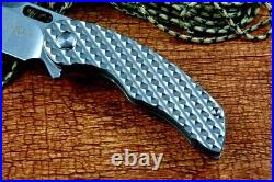 High-End Drop Point Folding Knife Pocket Hunting Survival M390 Steel Titanium S