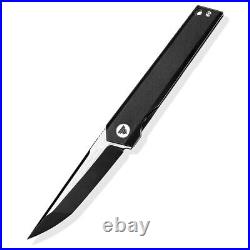 High-End Straightback Folding Knife Pocket Hunting Survival M390 Steel Titanium