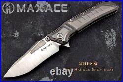 High-end Drop Point Folding Knife Pocket Hunting Survival M390 Steel Titanium S
