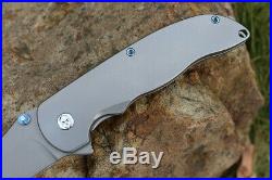 Hilberg Knives! M390 Blades Smooth Titanium Handle Tactical Folding Pocket Knife