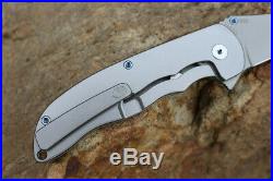 Hilberg Knives! M390 Blades Smooth Titanium Handle Tactical Folding Pocket Knife