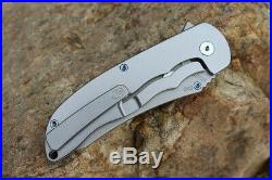 Hilberg Knives! M390 Blades Smooth Titanium Handle Tactical Folding Pocket Knife