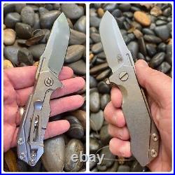 Hinderer Knives RHK Half Track Full Titanium Pocket Knife S35VN ClipPoint Blade