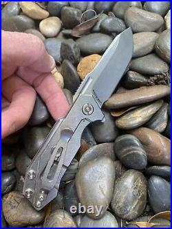 Hinderer Knives RHK Half Track Full Titanium Pocket Knife S35VN ClipPoint Blade