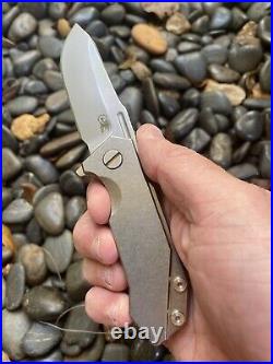 Hinderer Knives RHK Half Track Full Titanium Pocket Knife S35VN ClipPoint Blade