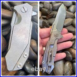 Hinderer Knives RHK Half Track Full Titanium Pocket Knife S35VN ClipPoint Blade