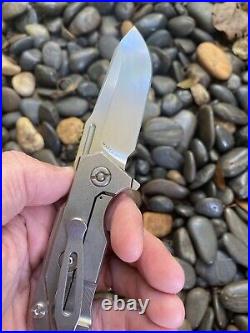 Hinderer Knives RHK Half Track Full Titanium Pocket Knife S35VN ClipPoint Blade