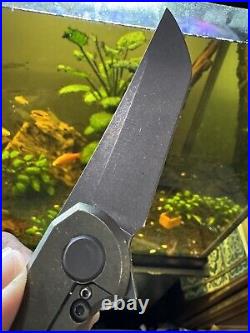 Hoback Custom Radford Warthog Titanium Knife USA Nitro V Blade Rare COA 3.25