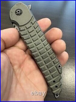 Hoback Kwaiback Custom 20CV MEFP Monkey Edge Frag Titanium Knife Folder