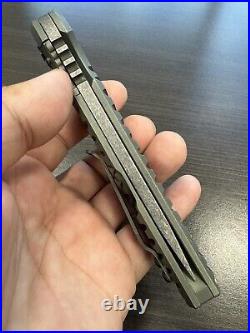 Hoback Kwaiback Custom 20CV MEFP Monkey Edge Frag Titanium Knife Folder