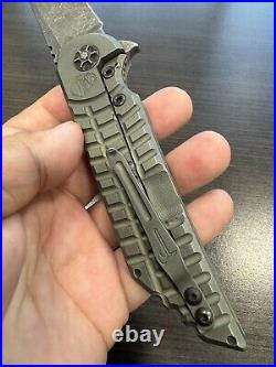 Hoback Kwaiback Custom 20CV MEFP Monkey Edge Frag Titanium Knife Folder