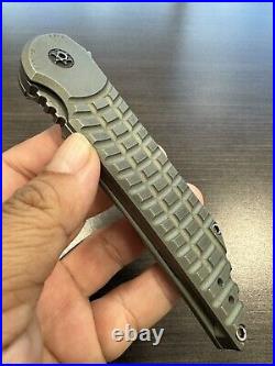 Hoback Kwaiback Custom 20CV MEFP Monkey Edge Frag Titanium Knife Folder