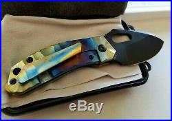 Homer Knife # 185 Custom Handmade Titanium VG10 Like Strider Hinderer Chaves