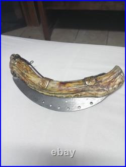 Horn handle folding knife