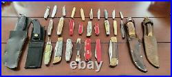 Huge Knife Lot Vintage-Now