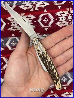 J. H. Lloyd Custom Texas Jack Slipjoint Knife Awesome Stag