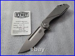 JB Stout Knife & Tool, Jason Stout Custom Lateralus, Chisel Grind, Overbuilt