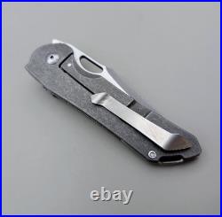 JK Design Julian Klein Custom Outpost Knife USA Custom Magnacut Titanium