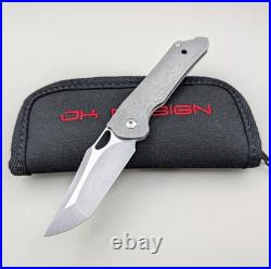 JK Design Julian Klein Custom Outpost Knife USA Custom Magnacut Titanium