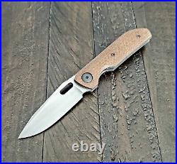 JRP Jared Price Custom Knife Shrike Titanium/micarta USA Made