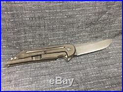 Jake Hoback Knives Kwaiback S35 VN Flipper Knife Withbox Used But Solid 2011