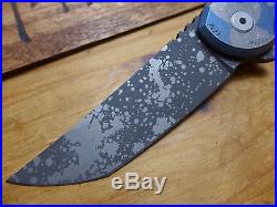 Jake Hoback Knives Kwaiback Ti Blue/Grey Camo CPM-20CV Authorized Dealer