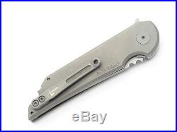 Jake Hoback Mk Ultra Custom Stonewash S35vn Tanto Titanium Folding Pocket Knife