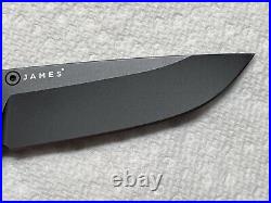 James Brand Clovis Custom Button Lock #049 DLC Blade, Ti Handle. Discontinued