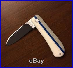 Jared Oeser Custom High End Zulu Pattern Slip Joint Knife Ultra Rare