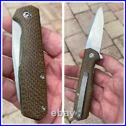 Jared Oeser Custom Knives Nebo 2 Flipper Pocket Knife Prototype Batch 11/2018