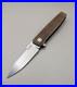 Jared Oeser Custom Knives Neo Flipper / AEB-L Blade / micarta handle / USA Rare