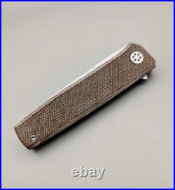 Jared Oeser Custom Knives Neo Flipper / AEB-L Blade / micarta handle / USA Rare