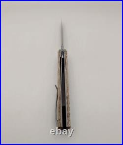 Jared Oeser Custom Knives Neo Flipper / AEB-L Blade / micarta handle / USA Rare