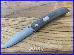 Jared Oeser F22 Kickstop Knife M390 Lee Williams Reate OD Green Micarta